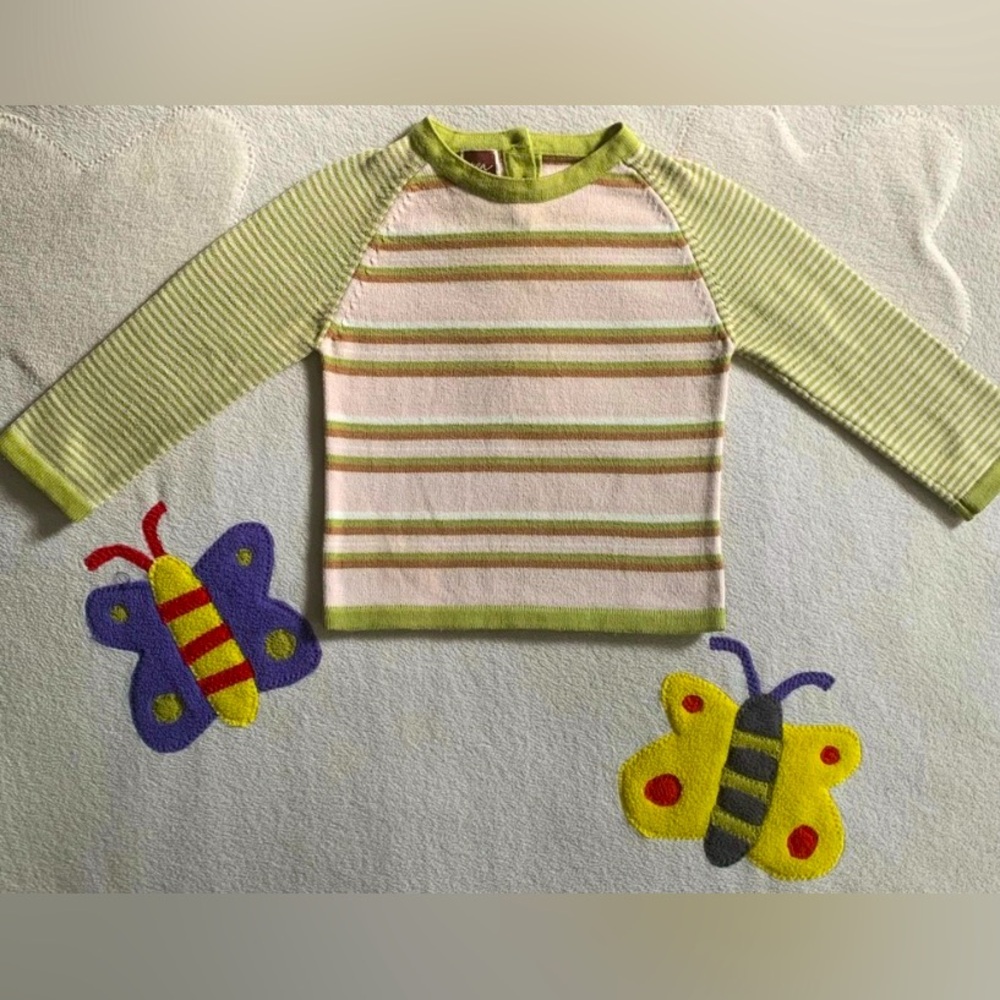TEA Collection Striped Pima Cotton Sweater Pullover